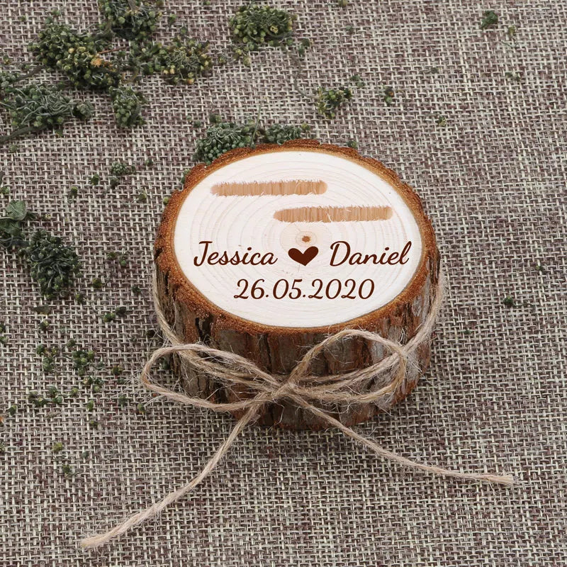 Personalised Wedding Ring Bearer Box