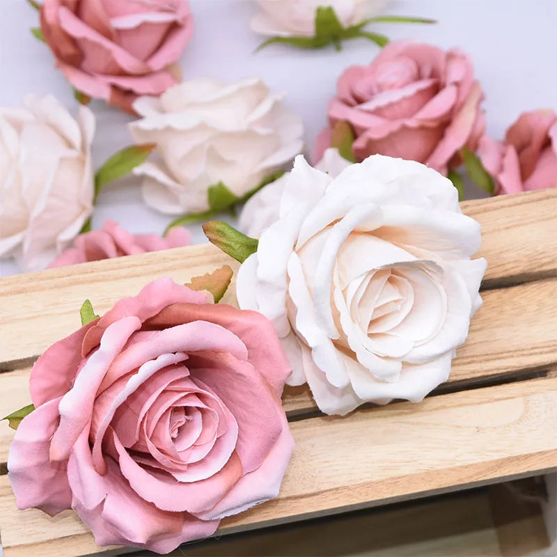 Artificial Roses (10 Pcs)