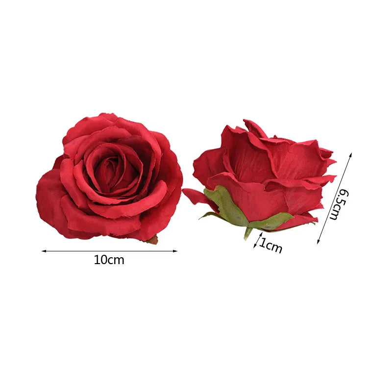 Artificial Roses (10 Pcs)