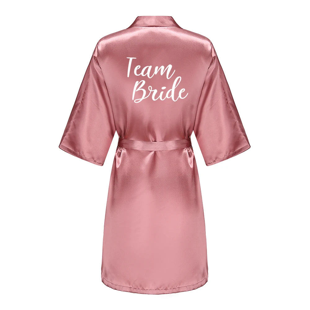 Dusky Pink Wedding Party Robes