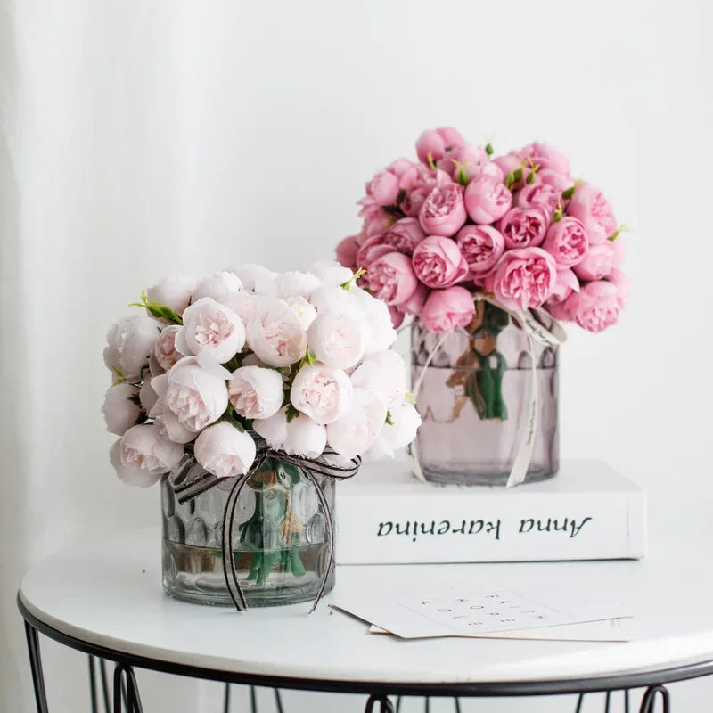 Artificial Silk Peonies