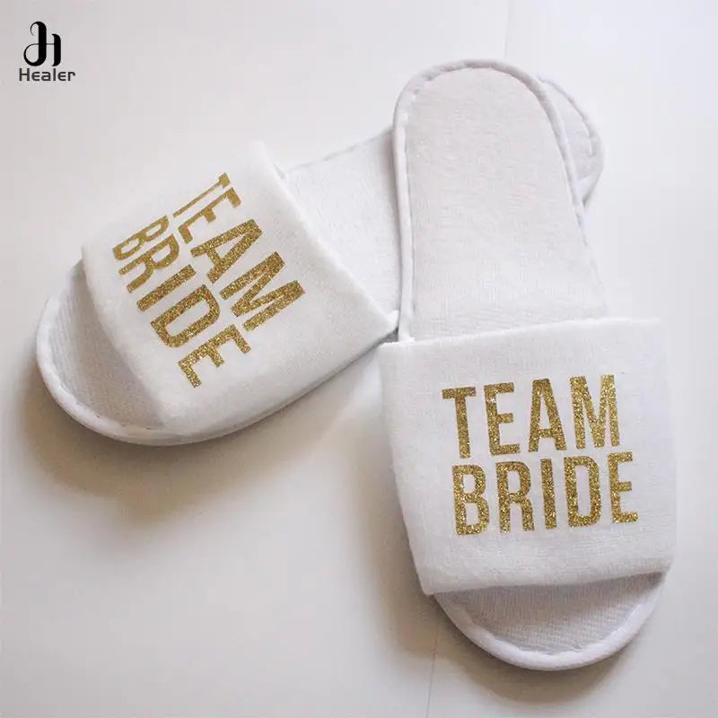 Custom Bridal Party Slippers