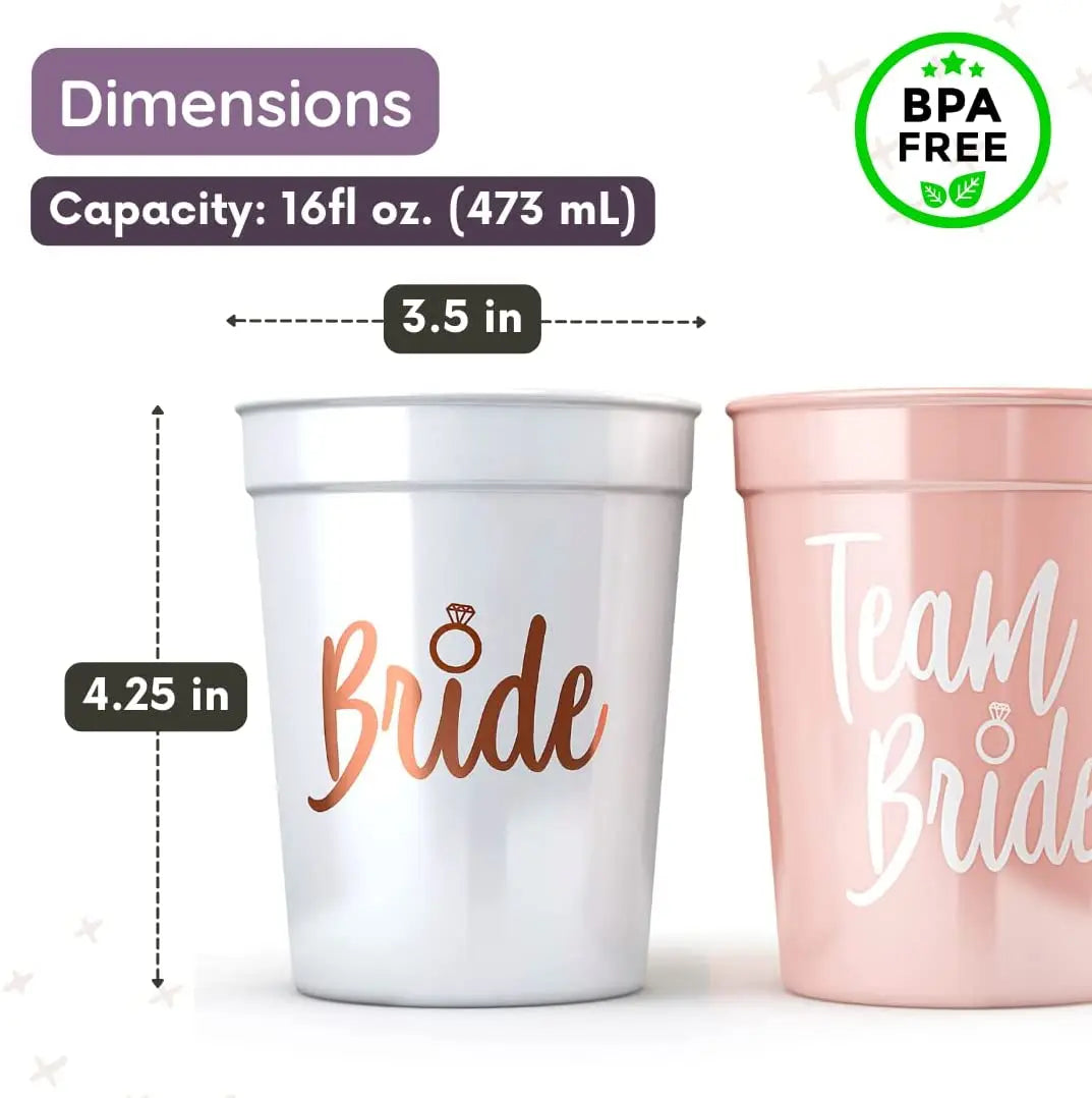 Team Bride Reusable Cup Sets