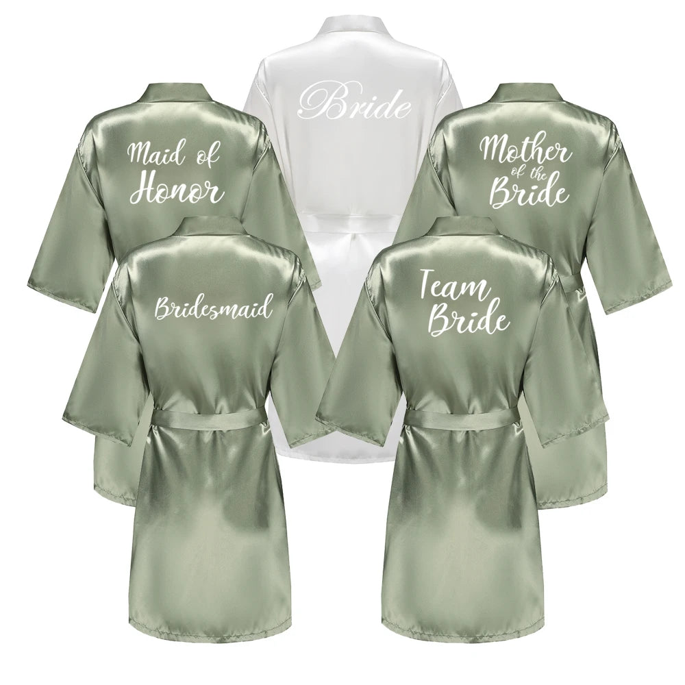 Sage Green Wedding Party Robes