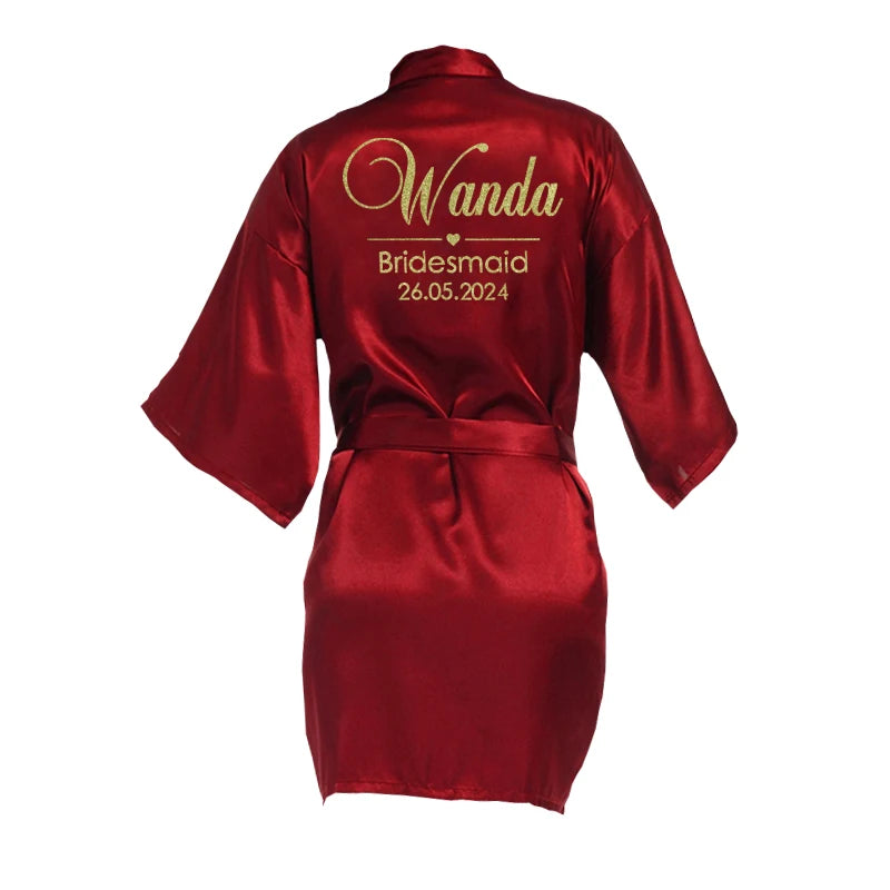 Deluxe Personalised Bridal Party Robes