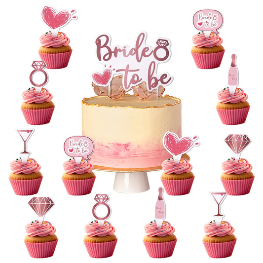 "Bride To Be" Cake Toppers