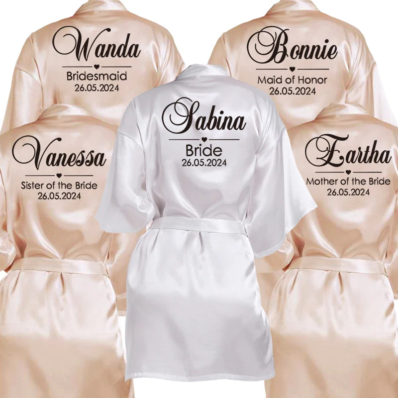 Deluxe Personalised Bridal Party Robes