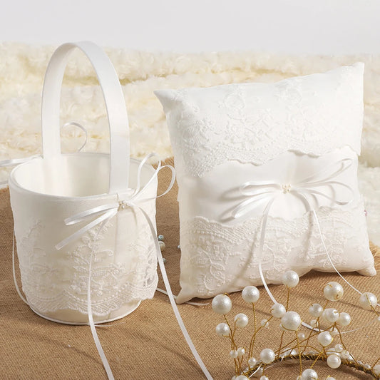 Flower Girl Basket and Ring Bearer Pillow