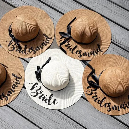 Bride Squad Sun Hats