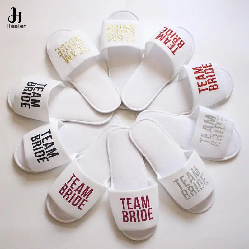 Custom Bridal Party Slippers