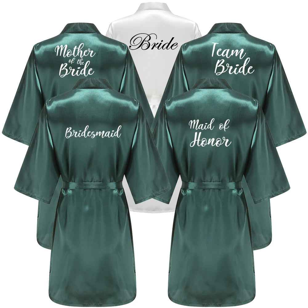 Emerald Green Wedding Party Robes