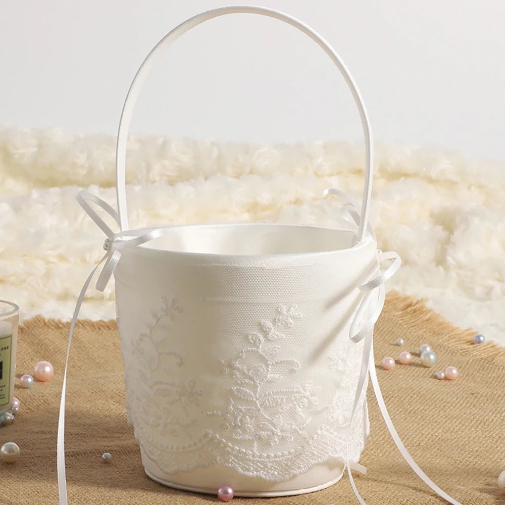 Flower Girl Basket and Ring Bearer Pillow