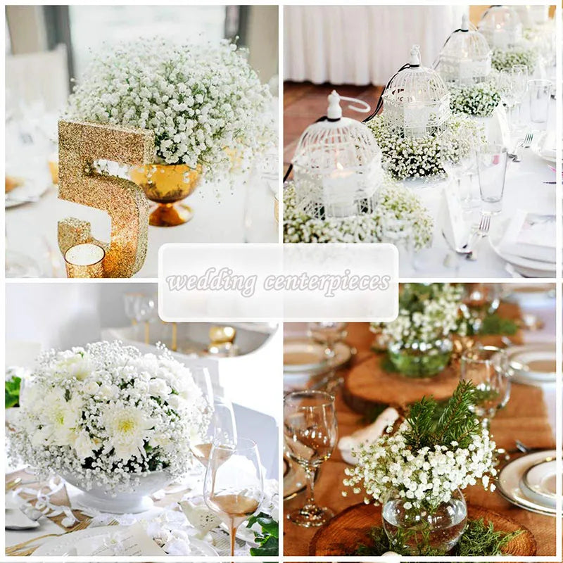 Artificial Gypsophila and Eucalyptus Bundles