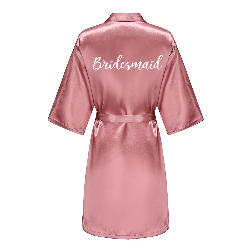 Dusky Pink Wedding Party Robes