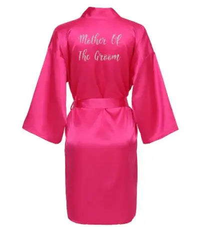 Hot Pink Wedding Party Robes