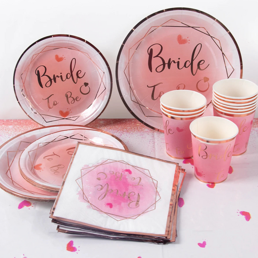 "Bride To Be" Tableware Sets